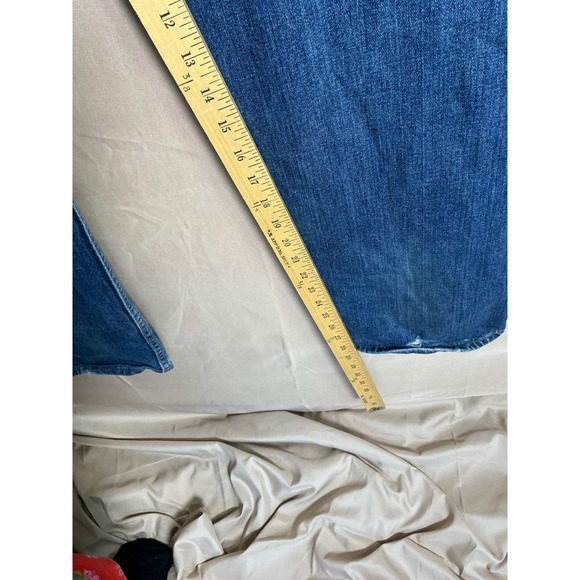 Levis 505 Mens Regular Fit Straight Leg Jeans Medium Wash Blue 34x32 - Picture 7 of 10